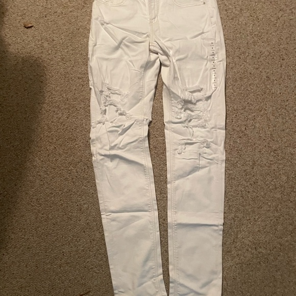 American Eagle Outfitters Women's White Skinny Pants - Picture 2 of 8